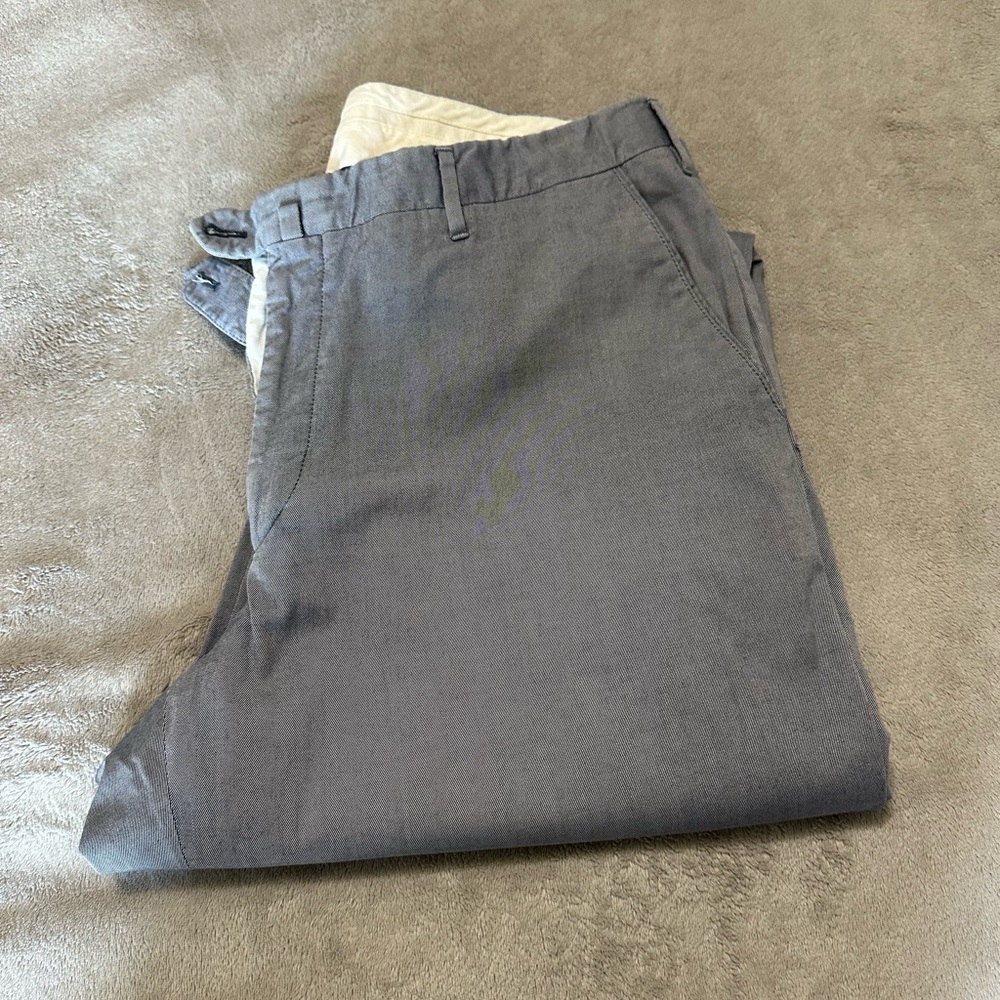 Corneliani Men's Classic Gray Chinos